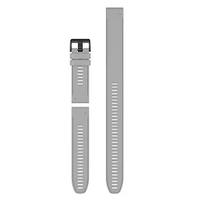 QuickFit 26mm 粉末灰硅胶表带（含加长表带）