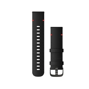 Quick Release 22mm 黑色皮表带（灰色表扣）