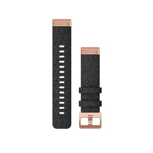 QuickFit 20mm 黑色尼龙表带（玫瑰金表扣）