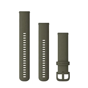 Quick Release 20mm 森林绿硅胶表带