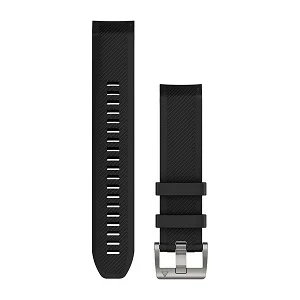QuickFit 22mm 黑色硅胶表带