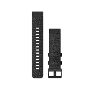 QuickFit 20mm 黑色尼龙表带（黑色表扣）